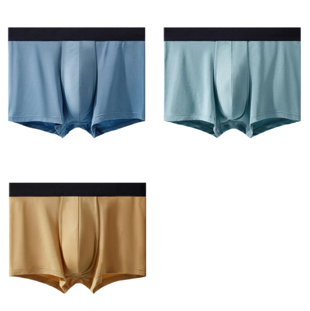 Men'S Boxer Briefs - 3Pcs Mens Boxers Loose Fit - Super Soft Modal Seamless Mens Boxers Shorts - Mens Underwear Loose Boxers For Men Multipack