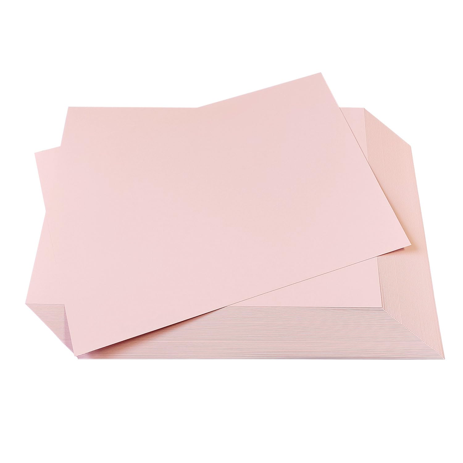 Discover Mailshack A4 Colour 170GSM Paper - 50 Sheets in White, Cream, Black, Pastels for Cards, Invites, Crafts, Business Printer (297mm x 210mm) (Pastel Pink)