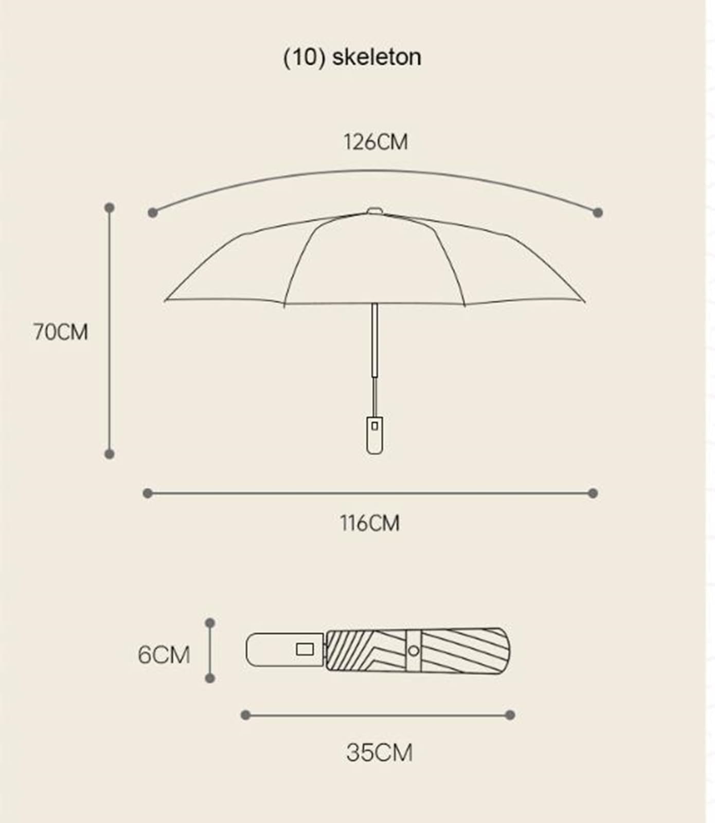 Ombrello 10 Costole Ombrello Inversa Automatico Con Sfumatura Riflettente Del Sole Resistente Al Vento Per Viaggio Ombrello Pieghevole Di Grandi Dimensioni-10 Ossa Nere