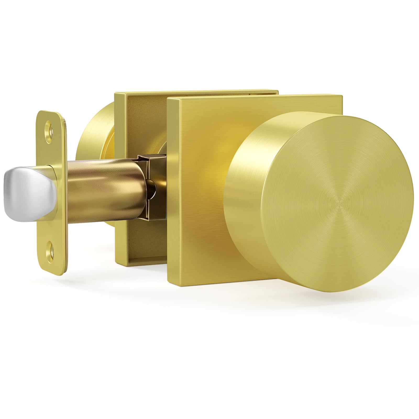 HOSOM Matte Black Door Knobs with Lock & Key -16
