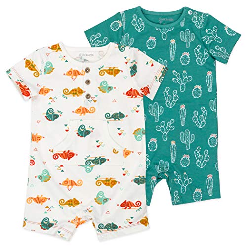 Image of Mac & Moon Baby Romper Organic Cotton 2-Pack Romper, Baby Boy or Baby Girl