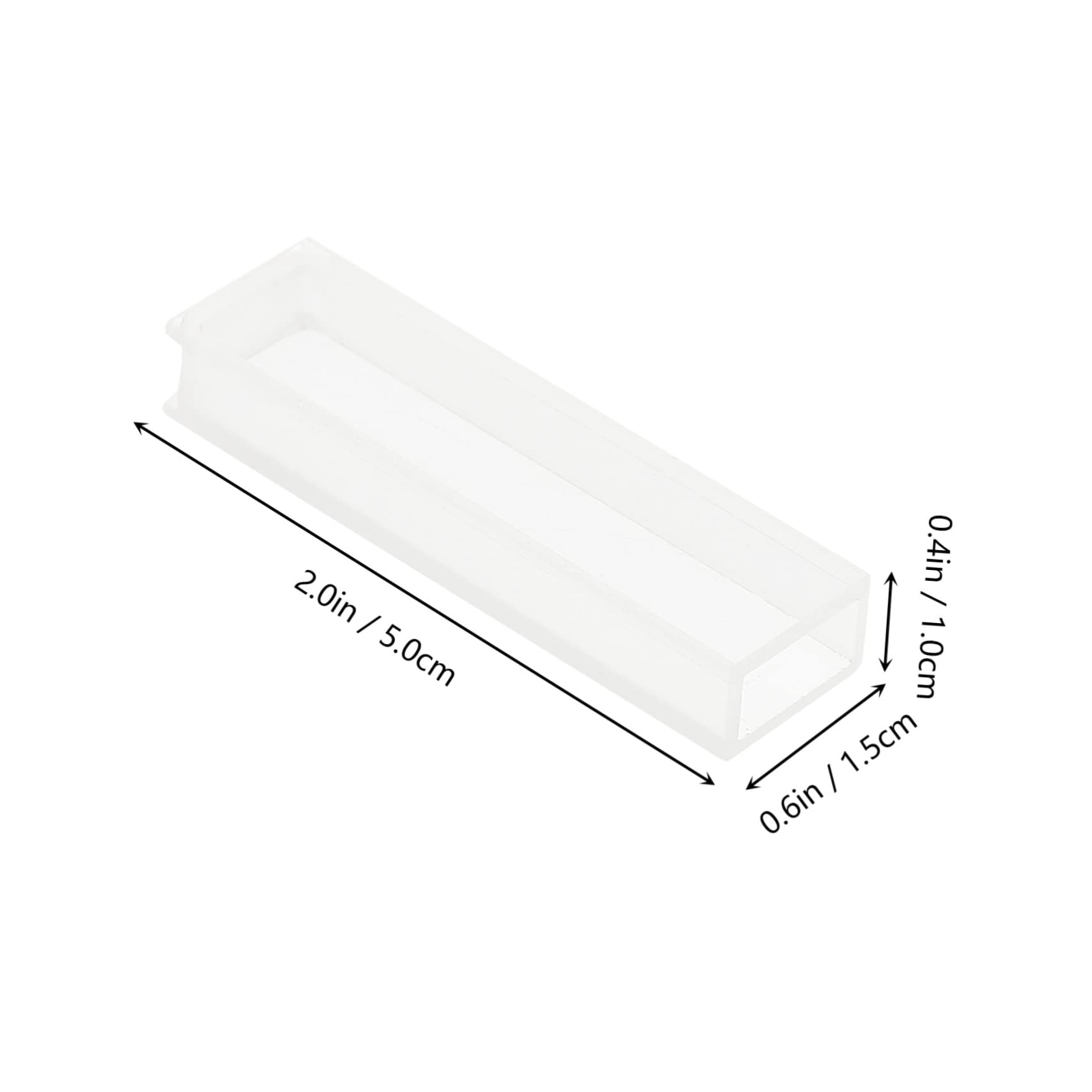 Produktbild von 2x Glasküvette – 50 Mm Strahlengang, 5,25x4,50x1,25 Cm, Für Spektrophotometer, Präzise Ablesung