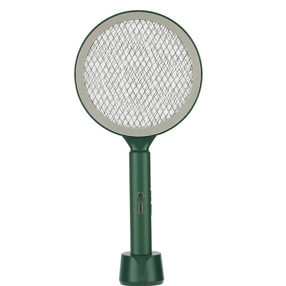 Handheld Electric Mosquito Swatter,2 In 1 Electric Bug Zapper,battery Usb Charging Mosquito Fly Swatter Mosquito Killer for Mosquitoes /Flies/Bees/Moths,for Indoor Outdoor Smart Home (green)