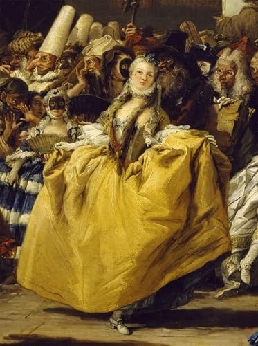 Lienzo de Carnaval vintage para decorar tu dormitorio con arte clásico de 60x90cm