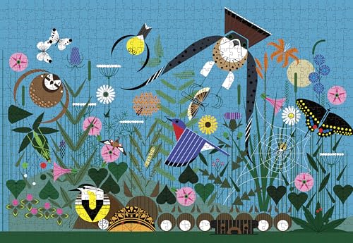 Rompecabezas de 1000 piezas Pomegranate: 'Wild Summer' de Charley Harper, acabado mate, ajuste perfecto, arte de animales y vida silvestre, estilo colorblock y moderno de mediados de siglo, medidas 29 x 20 pulgadas miniatura 4