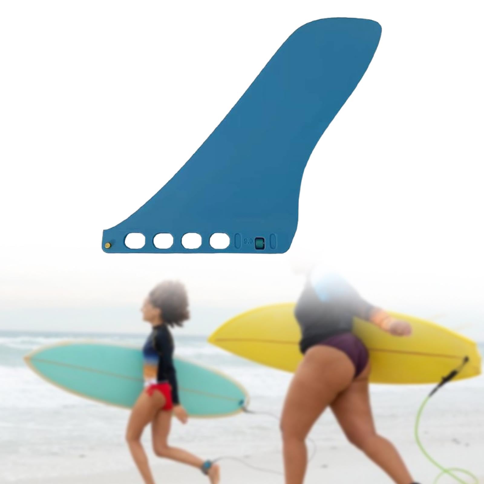 Menolana Surfboard Fin Replacement Part Easy to Install Stand up Paddle Board Surf Detachable Center Fin Accessories, Blue