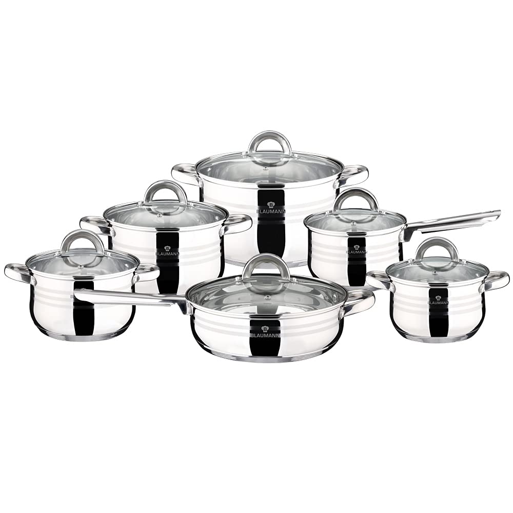 Blaumann Batteria Di Pentole 12 pezzi Jumbo Gourmet Line