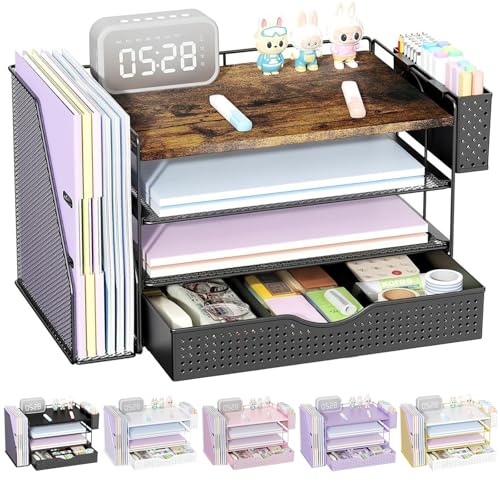 gianotter Wood Desk Organizers and Accessories with File...