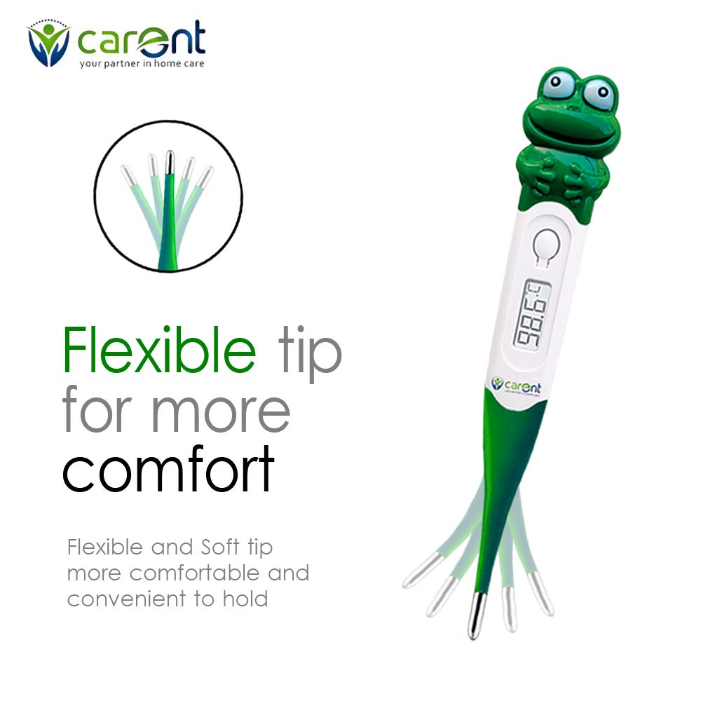 Carent Waterproof Premium Digital Flexible Thermometer with Alarm (DMT-437-F) - Green | CE & FDA Certified | 5 Years warranty - Image 4 thumbnail