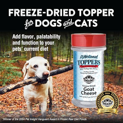 Image of Northwest Naturals Freeze-Dried Goat Cheese Functional Topper - for Dogs & Cats - Healthy, 1 Ingredient, Human Grade Ingredients, All Natural, Proudly Made in USA, 4.5 Oz (Pack of 1)