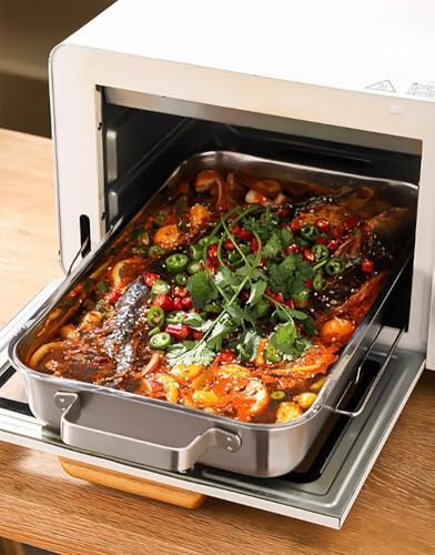 Premium Stainless Steel Spanish Paella Pan - Versatile Griddle Cookware for Home & Restaurant - Ready-to-Use Paella Pan for Authentic Cooking Experience