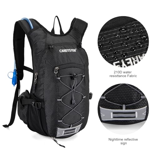 Carey STENHydration Backpack Hiking Pack Equipped 2L Water Bag(Black) - image 4