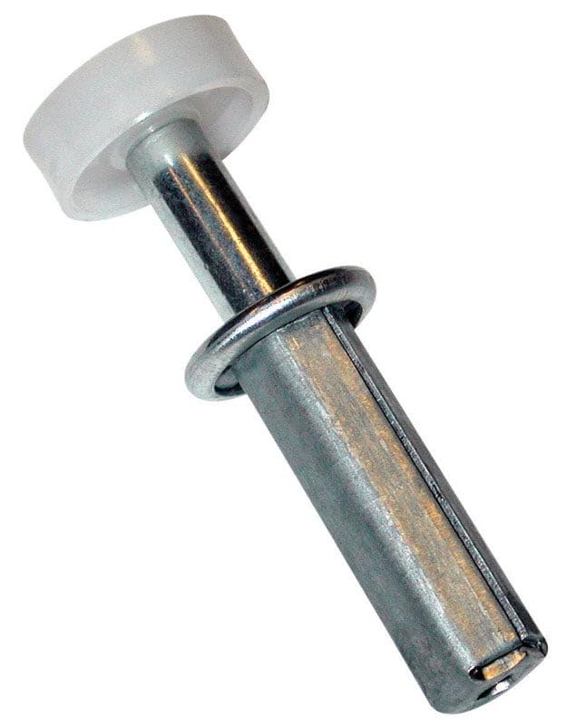 Guía para rueda de puerta plegable de acero color plata mill, pack de 2 miniatura 1