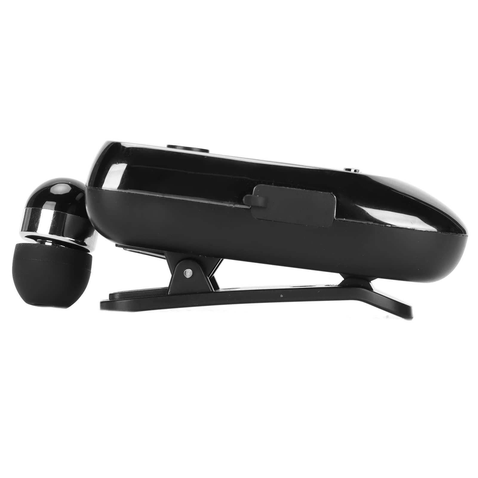 Bewinner Auricolare Bluetooth Wireless Lavalier, Auricolare Sportivo Stereo Retrattile, Auricolare Bluetooth Multifunzione a Vibrazione con ID Chiamante
