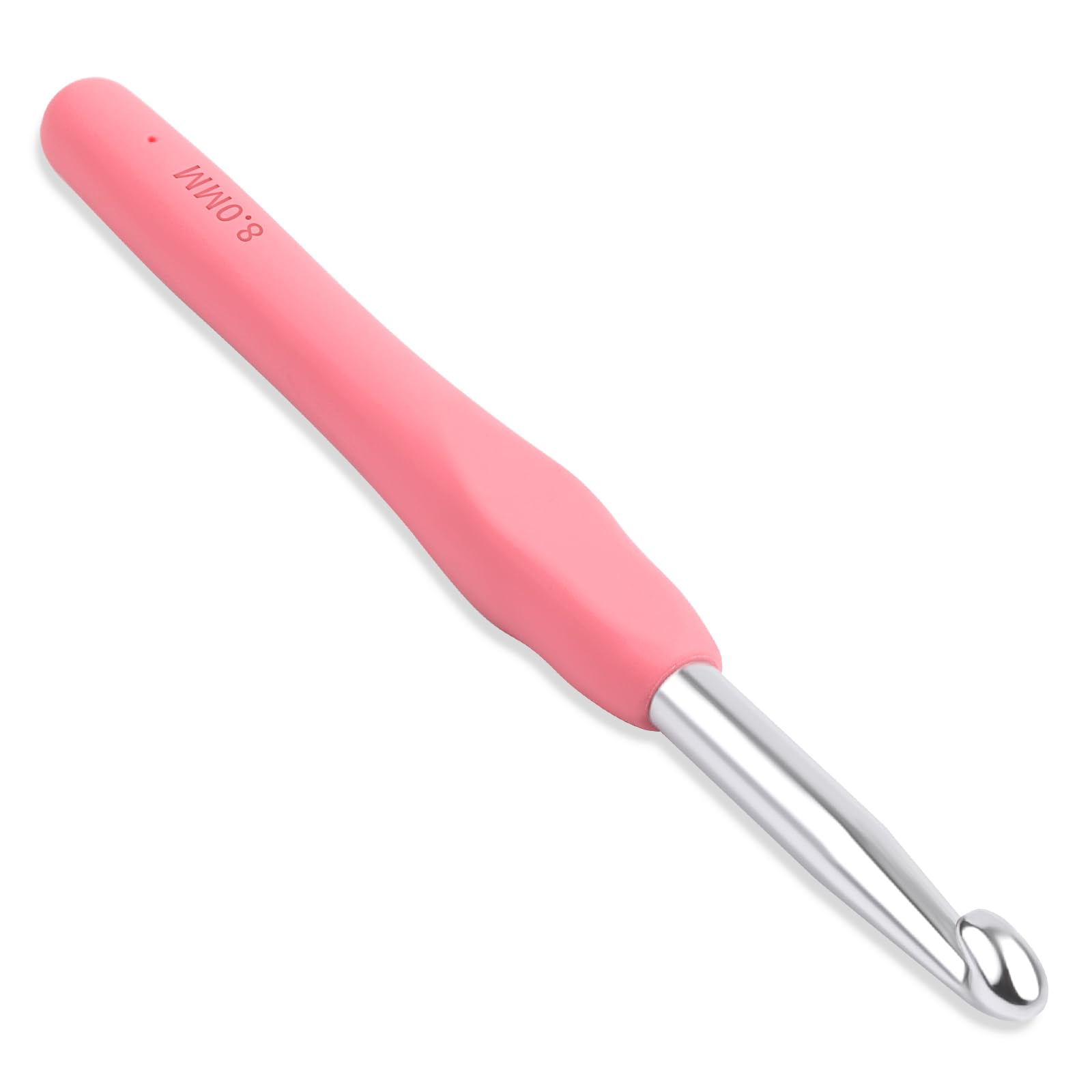 BUOKKON 8.0mm Crochet Hook, Aluminum Soft Grip Rubber Handle Needles | Ergonomic Knitting Needles Crochet Needle for Beginners and Handmade DIY Knitting Crochet-image-31