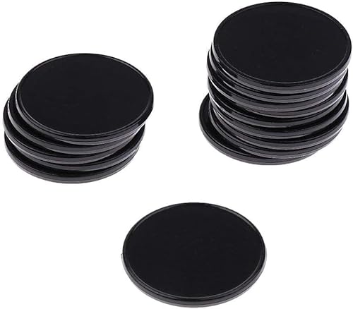 LNYMZD 100Pcs Schwarz Wiederverwendbare Plastik-Zähl-Bingo-Chips,Marker,Zähler,25 mm Durchmesser,Spielmarken,Packung mit,und praktisch,Traditionelle Spiele,Bingo