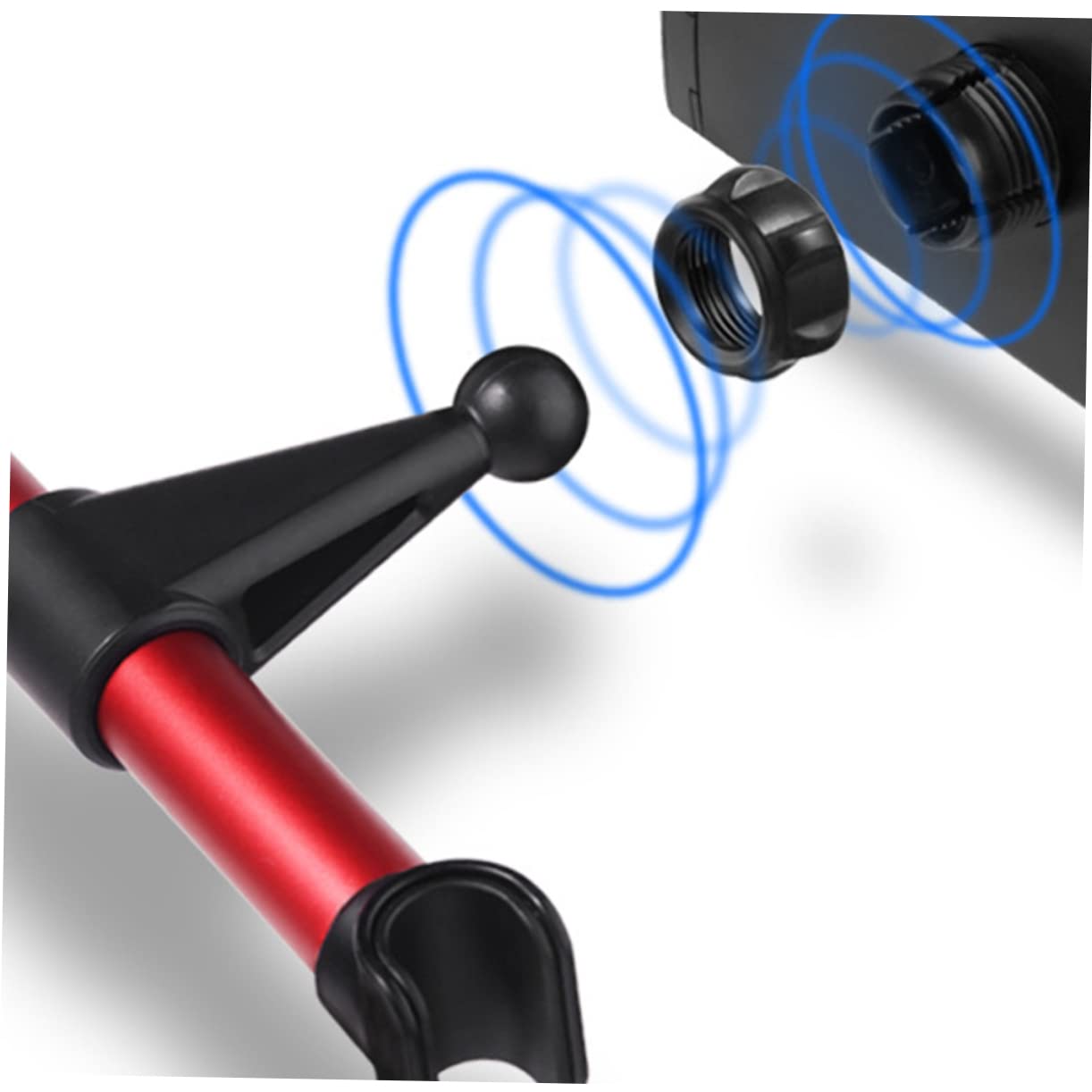 balacoo 360° Rotation Car Headrest Bracket Rear Seat Phone Holder Easy to Install