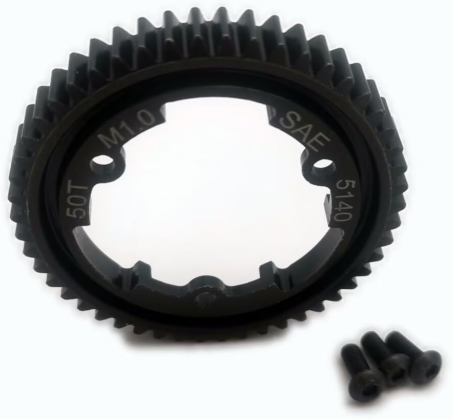 Hard Chrome Steel SAE5410 50T Main Spur Gear 1 Mod M1-1pc for Traxxas 1/5 X-Maxx 1/7 XO-1 1/10 E-Revo 2.0 MAXX 1/6 XRT 6448