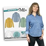 JULENDO Schnittmuster Damen Bluse, Gr. 32-54 | Papierschnittmuster für Frauen - Bluse mit Nähanleitung