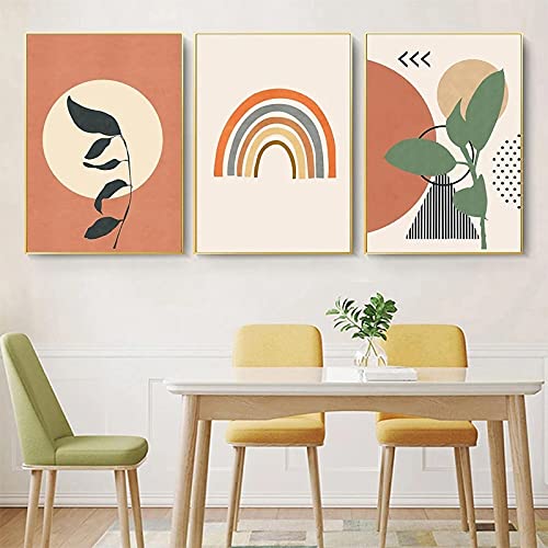 Poster abstrait style bohémien 50x70 pour remplacer un cadre mural vide