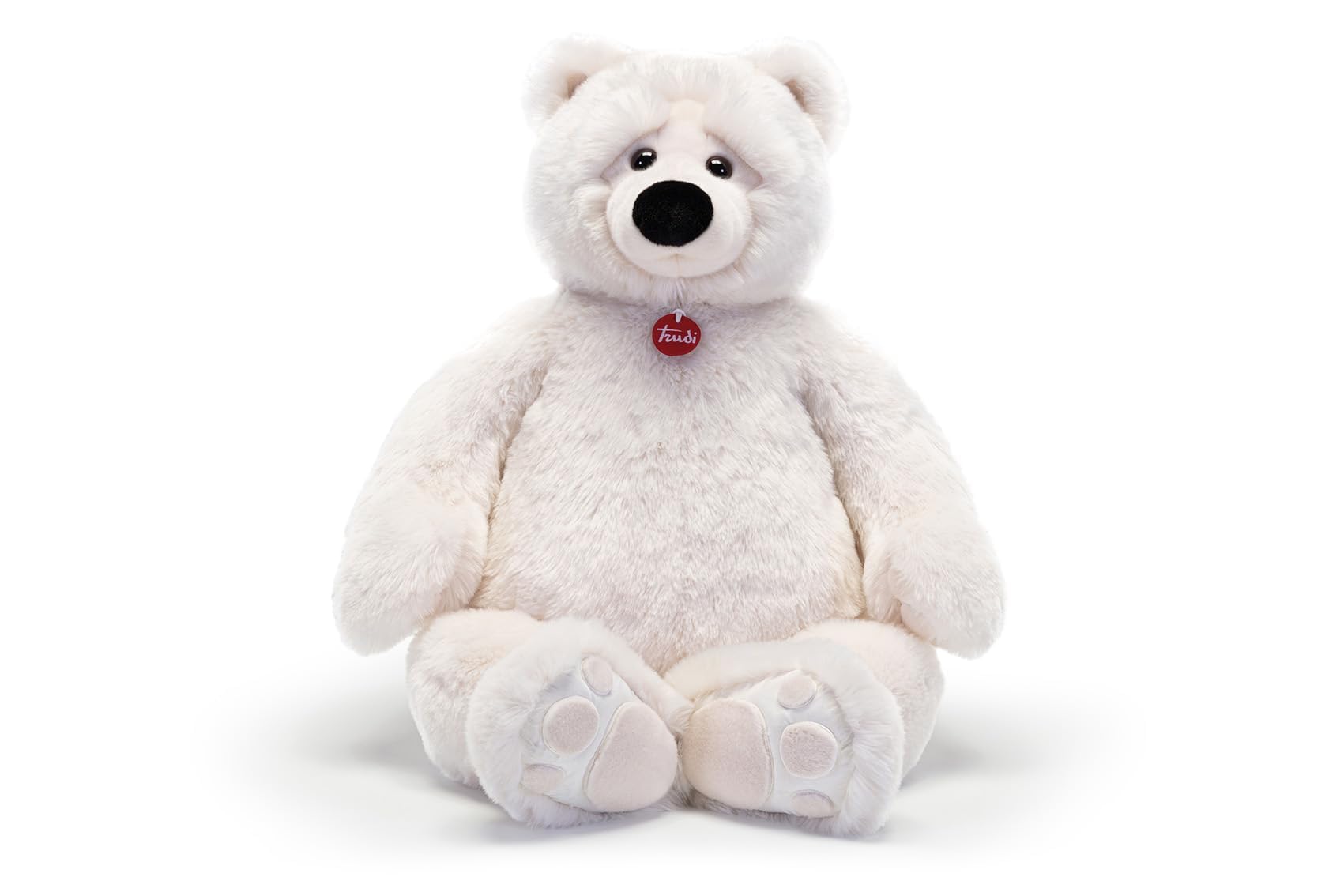 Trudi Bär Joel Elfenbein Plüschtiergeschenk für Weihnachten, Geburtstag und Valentinstag. Eisbär Plüschbär | 45x80x30cm Taglia XXL | Klassische Teddybären | Modello 25635
