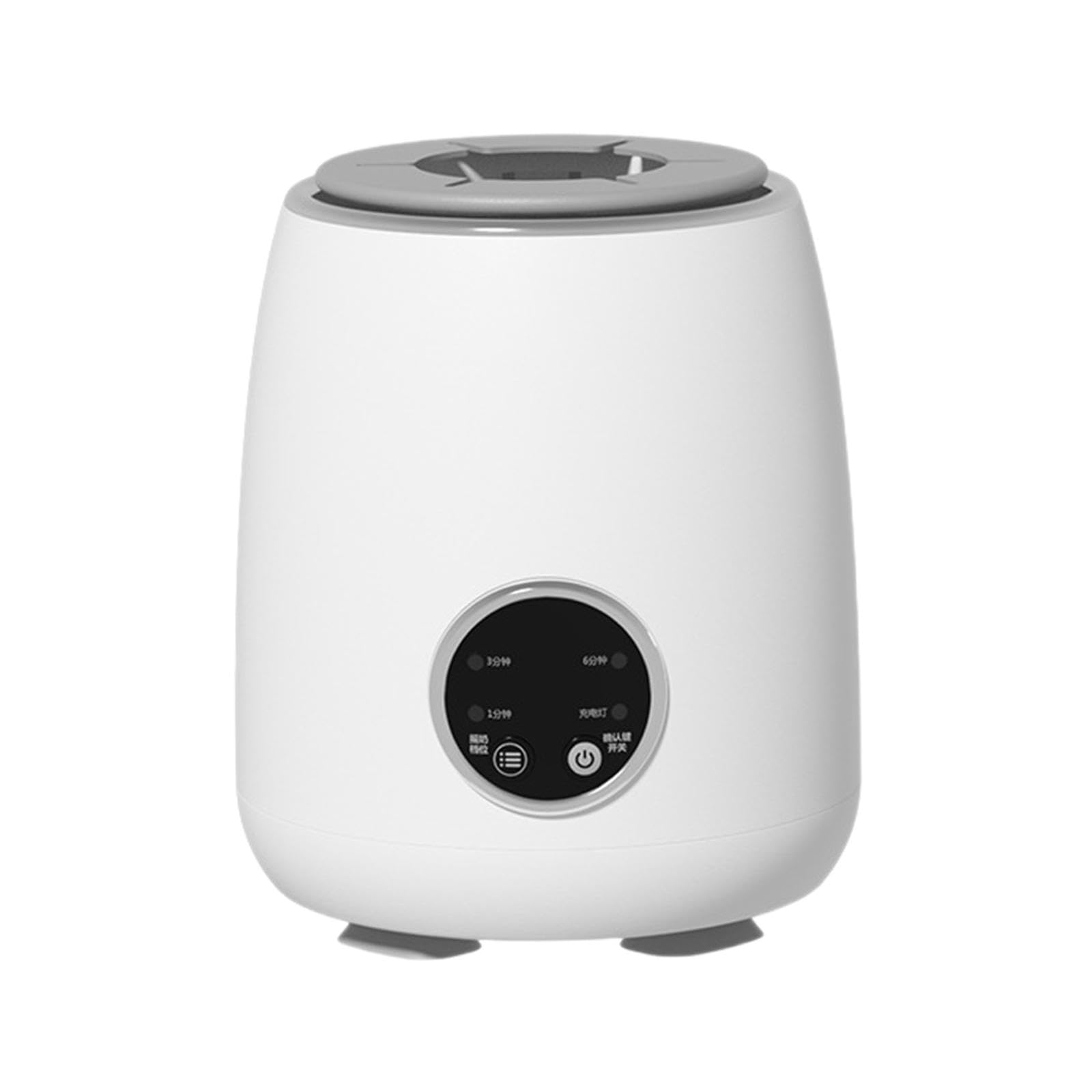 2-częściowy elektryczny shaker do butelek na mleko, 6-biegowy blender do mleka, do karmienia w podróż, noc, biały