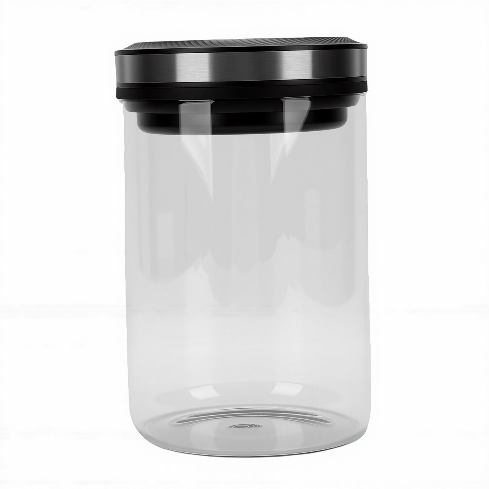 Cocoarm Automatischer Vakuum-Kaffeebehälter, Luftdichter Glasbehälter mit Digitalanzeige und Batterie für Kaffeebohnen, Mehl, Nüsse