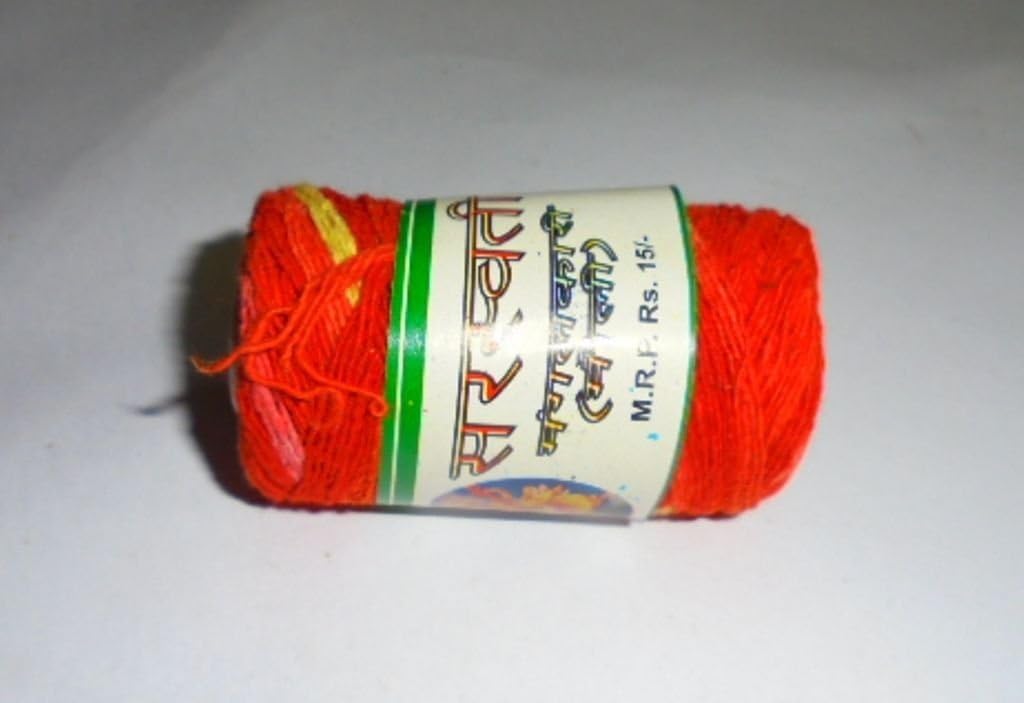 Amazon.com: 1 Spool -Moli Mauli Roli India Holy Red Thread Hindu ...