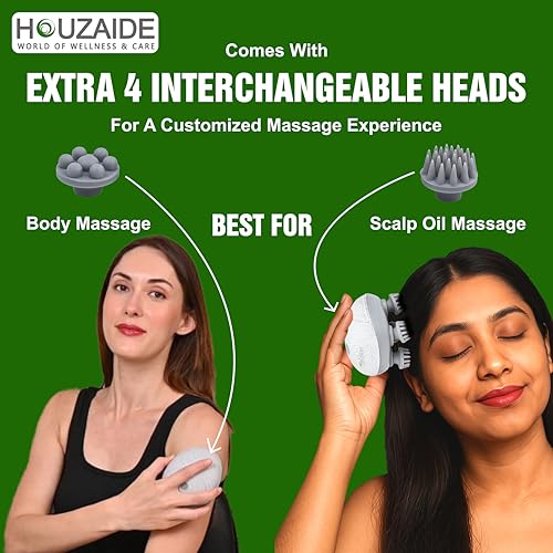 Image of HOUZAIDE Smart Scalp Massager Sparsh for Hair Growth | Help in Hair Fall and Dandruff Control |Holi gift options