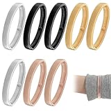 Yuomeaz 8 Set Ärmelhalter Damen, Metall-Ärmelhalter für Herren, rutschfeste elastische Hemdärmelhalter, Armbänder