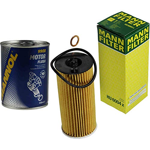 Original MANN Ölfilter HU 6004 x + SCT Motor Flush Motorspülung