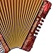 Hohner Corona II F/Bb/Eb Accordion - Pearl Red Bundle with Case, Gig Bag, Straps, and Austin Bazaar Polishing Cloth