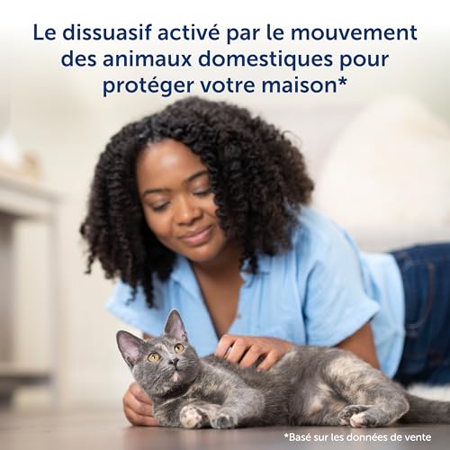 PetSafe SSSCAT Automatic Spray Pet Deterrent - World’s Leading Motion-Activated Deterrent for Cats and Dogs - Cat Deterrent Spray to Create Off-Limits Areas, Stop Furniture Scratching