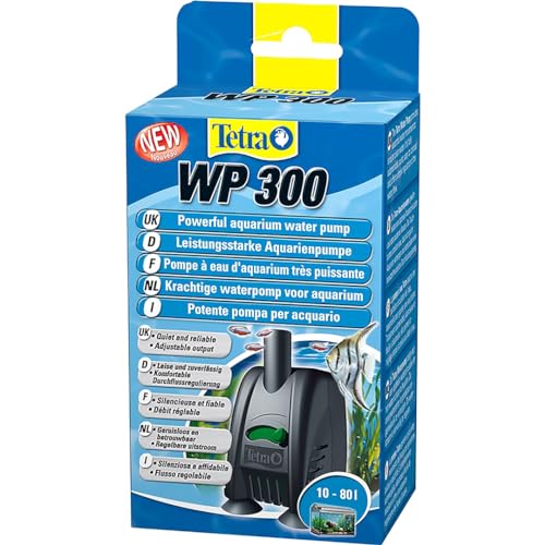 TETRA WP300 - Pompe à Eau pour Aquarium de 10 à 80L – Silencieuse et facile à dissimuler – Débit Réglable - Très Puissante - Assure une parfaite...