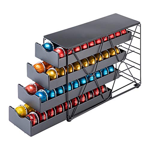 FlagShip for Nespresso Pod Holder Drawer Large Mullti Tier Coffee Pod Holder Vertuo (4 Tier (80Pods Capacity)) by FlagShip - Image 3