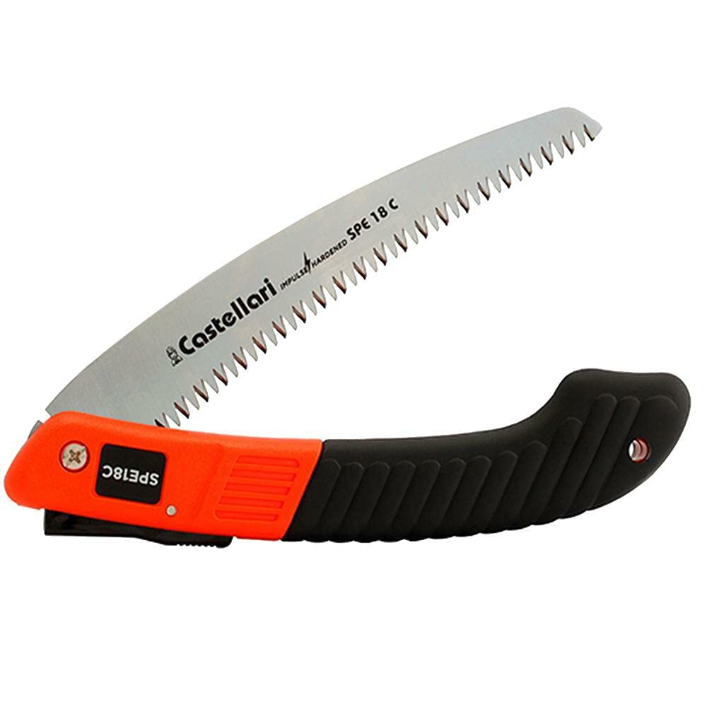 Seghetto Da Potatura Castellari SPE 18C - Pieghevole, Professionale, Made In Italy, Per Giardinaggio