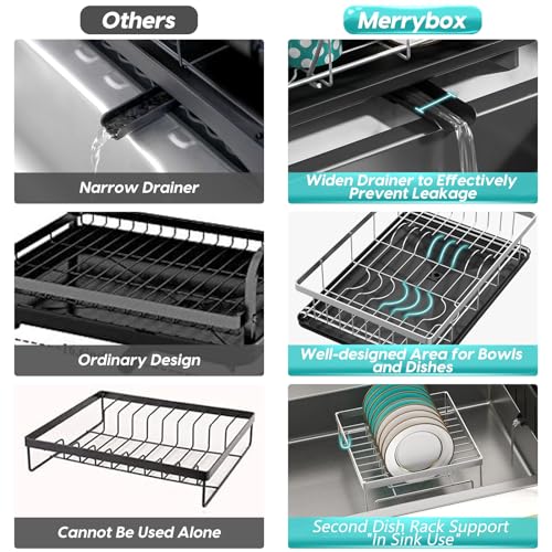 Merrybox DD42-01 Stainless Steel Dish Drying Rack thumb #3