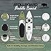 Atoll Inflatable Paddle Board with Premium SUP Stand Up Paddle Board Accessories & Back Pack, Non-Slip Comfort Deck for Unisex Adult - 11ft (Army Green)
