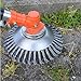 YUET Profi 8 Zoll Unkrautbürste für Freischneider mit 200 x 25,4 mm Bohrung Wildkrautbürste Unkrauttrimmer Motorsense, mit 4 Stück Adaptern, effektive Unkrautentfernung Drahtbürste Unkraut Moos MI 4 günstig Kaufen-YUET Profi 8 Zoll Unkrautbürste für Freischneider mit 200 x 25,4 mm Bohrung Wildkrautbürste Unkrauttrimmer Motorsense, mit 4 Stück Adaptern, effektive Unkrautentfernung Drahtbürste Unkraut Moos