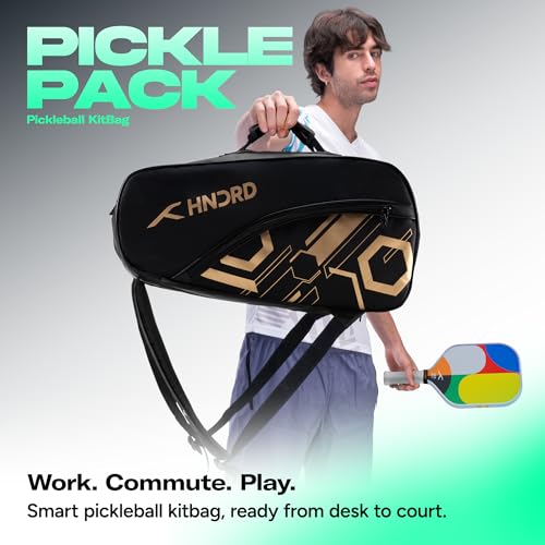 Image of HUNDRED Pickle Pack Pickleball Kit Bag | Spacious Paddle Sports Kit Bag with Large Compartment for Paddles, Shoes & Gear - Ideal for Sports, Gym & Travel | Unisex Design