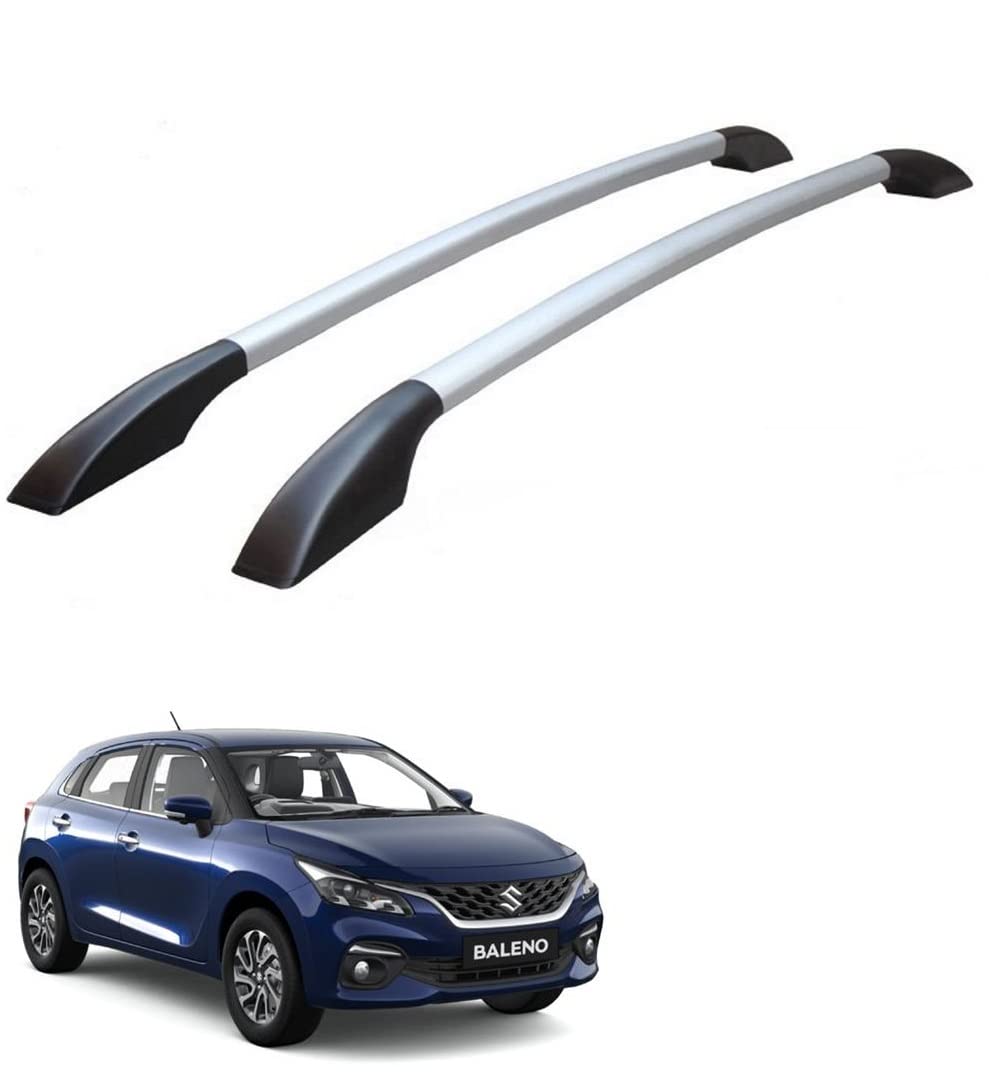 SPREADX Car Non-Drilling Metal Roof Rail Set Suitable for Maruti Suzuki Nexa Baleno 2022