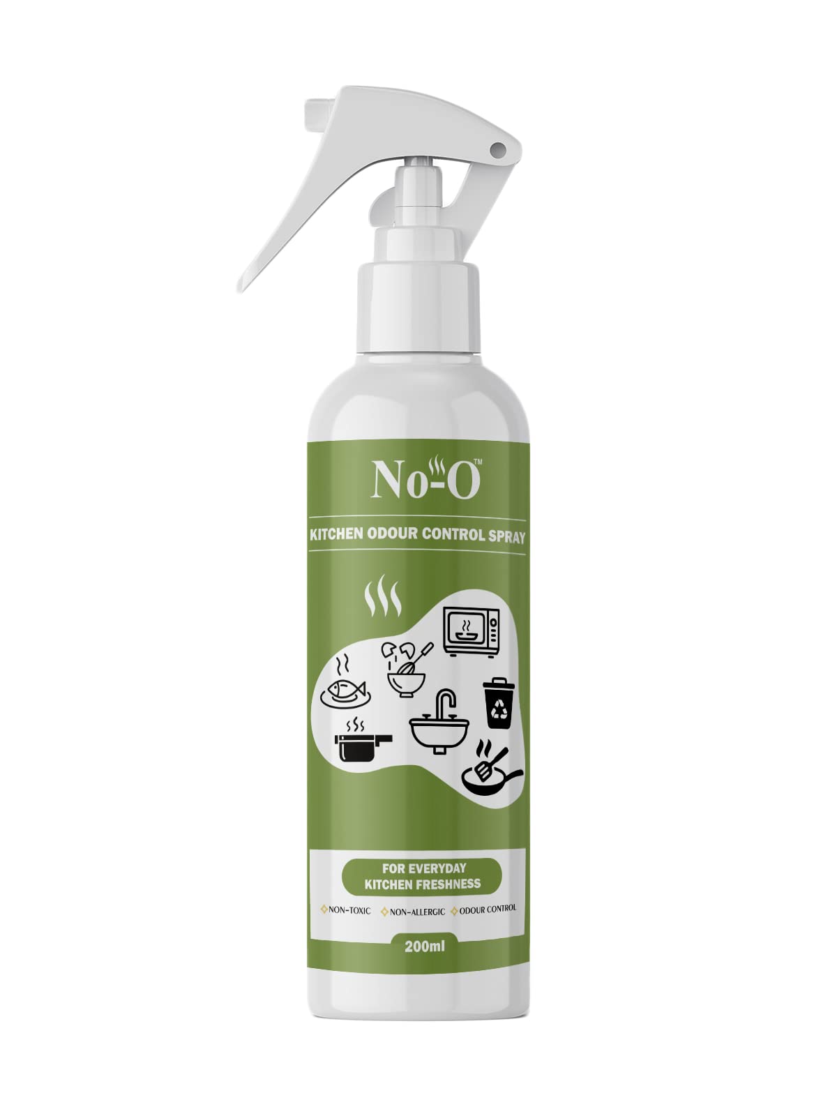 No-O Kitchen Odour Control Spray| Odour Remover for Households and Kitchen| Odour Neutralizer