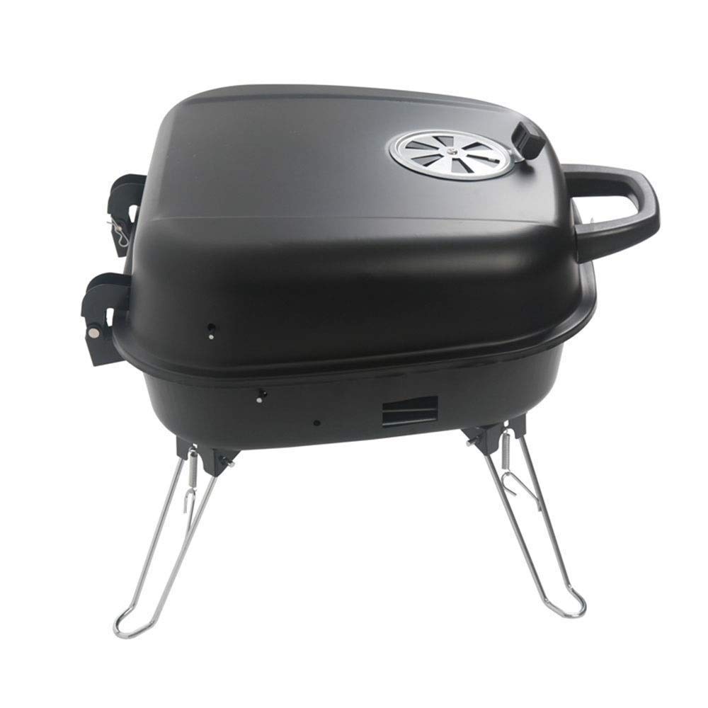 Przenośny grill węglowy do grilla na świeżym powietrzu Okrągły czajnik Piknik na świeżym powietrzu Patio Podwórko Camping Tailgating Stalowy ruszt do gotowania na stek z kurczaka little surprise