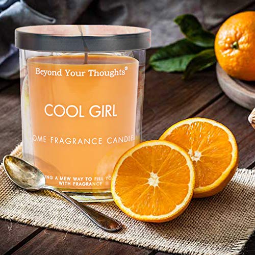 Beyond Your Thoughts Scented Candle Aromatherapy Wax Mixed Popular Long Lasting Orange Fruit
