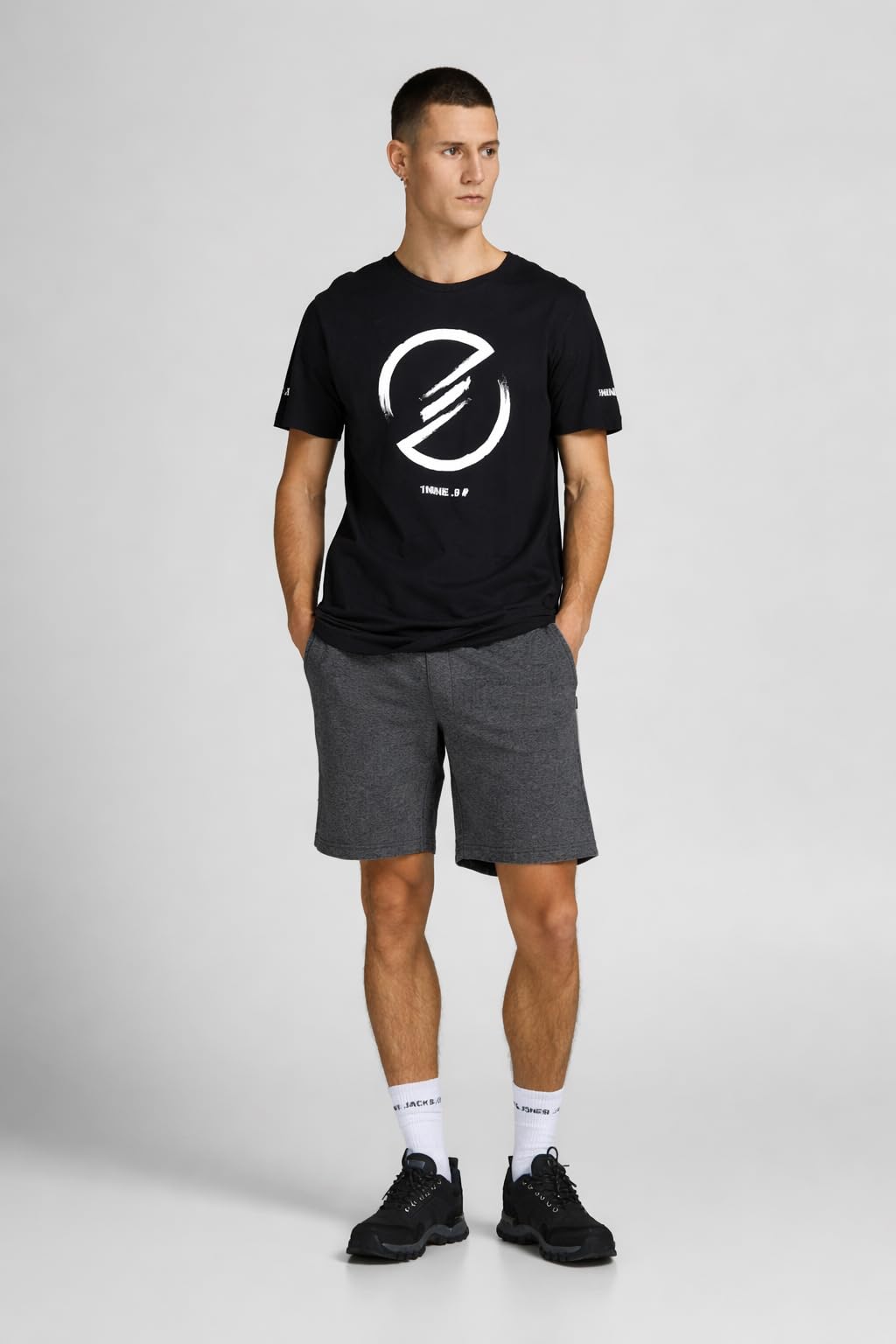 JACK & JONES Jjinewsoft Short de survêtement GMS Tissu Sweat-Longueur Genou-Regular Homme
