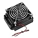 Aluminiowy radiator 80 mm, ASHATA 80 mm radiator - chłodzenie wodne procesora 8-rurowy radiator aluminiowy, wentylator chłodnicy wody Chłodnica wody z wentylatorem do chłodzenia wodą PC