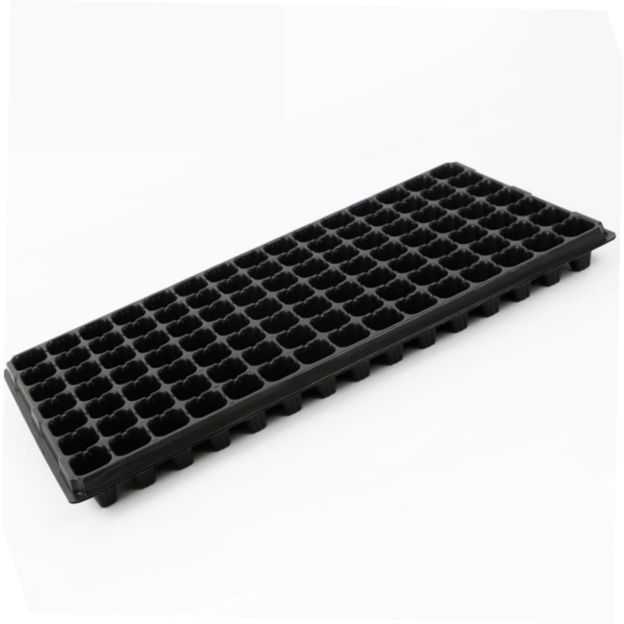 Vassoio per Semi da Giardino 105 Celle Fori PVC Nero 10 Pezzi