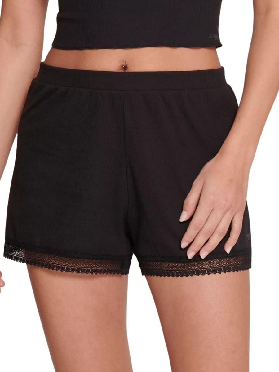 Sloggi Women's sloggi GO Ribbed Short, BLACK