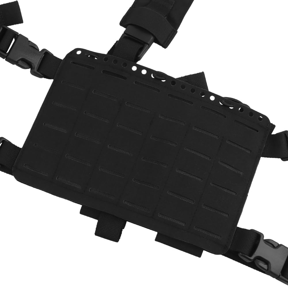 WoSporT Tactical Chest Pack,Placard Split Front Chest Rig MOLLE System Magazine Pouch