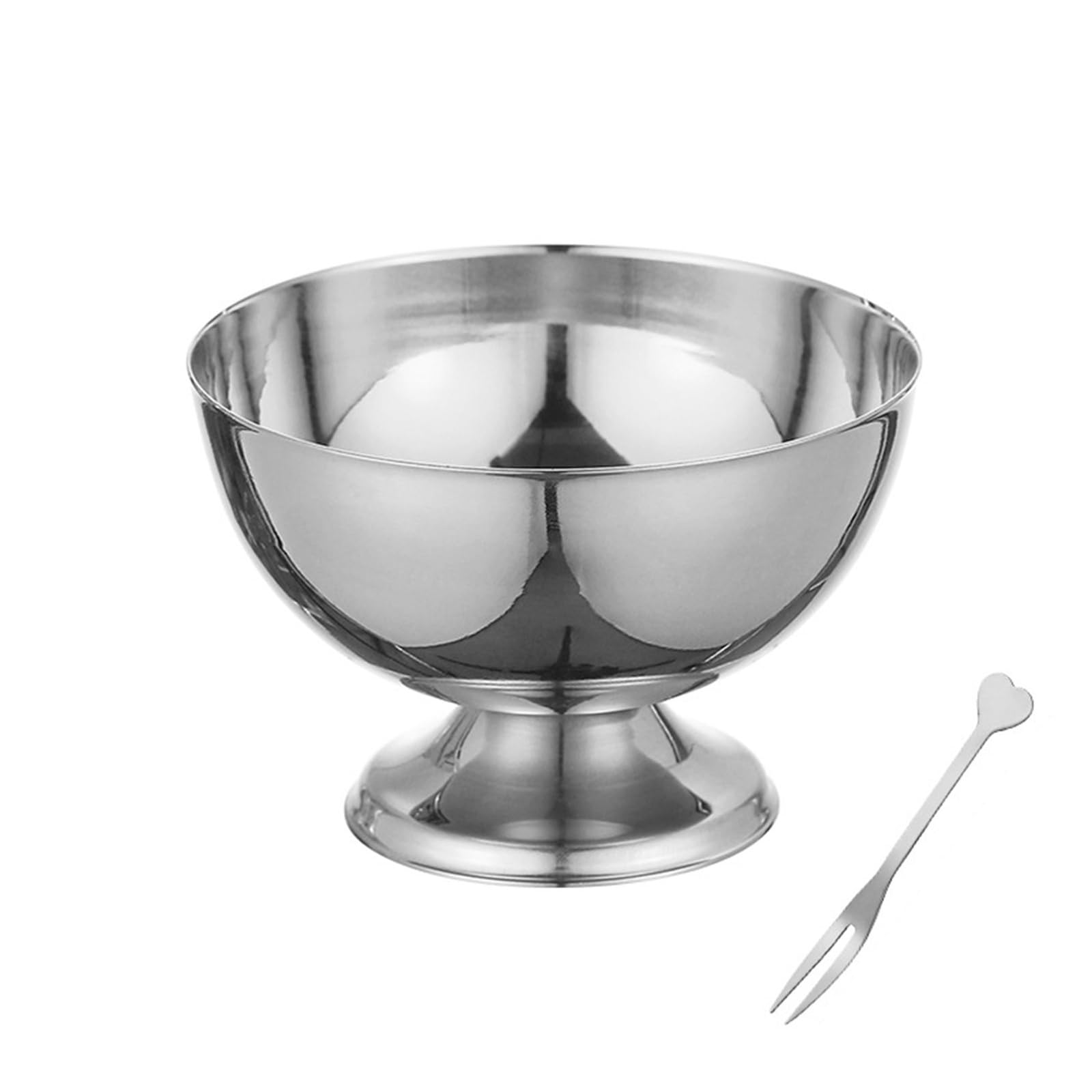 LUCKGONI Premium Nonrust Steel Multipurpose Serving for Salads Ice Creams Dessert Sturdy Construction Easy Surfaces